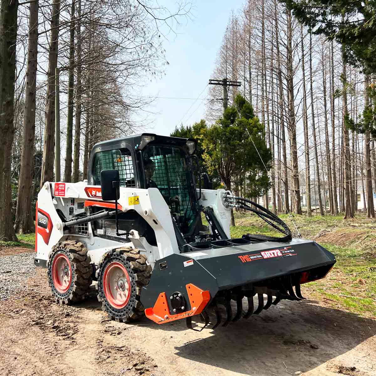 1830 mm (72”) Skid Steer Rotary Tiller, Bi-Directional, 6” Tilling Depth, Universal Skid Mount, TMG-SRT72 - Image 10