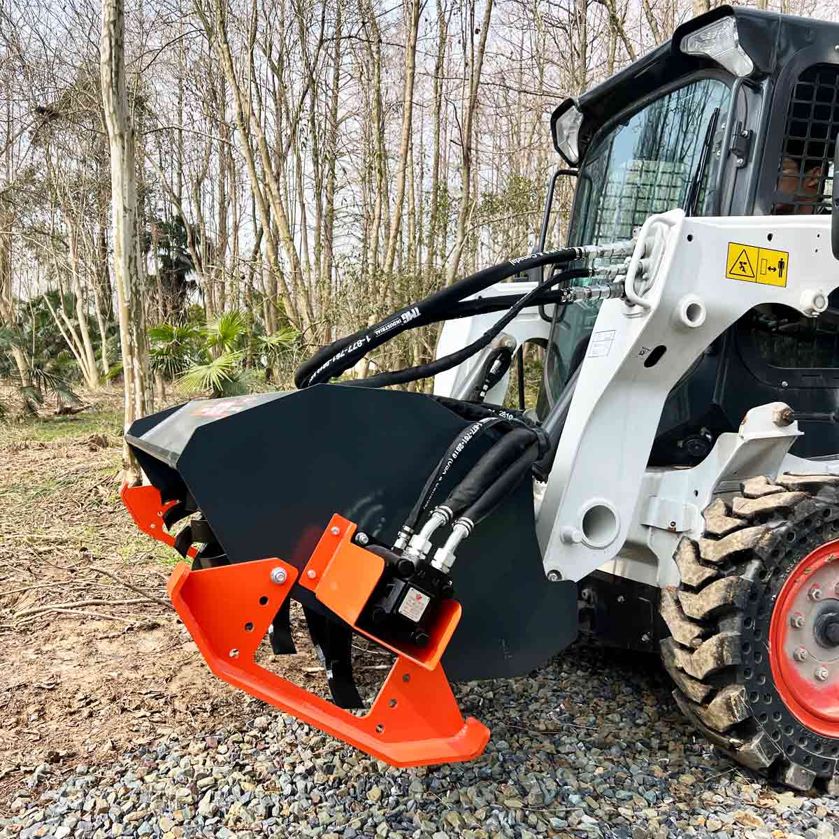 1830 mm (72”) Skid Steer Rotary Tiller, Bi-Directional, 6” Tilling Depth, Universal Skid Mount, TMG-SRT72 - Image 4