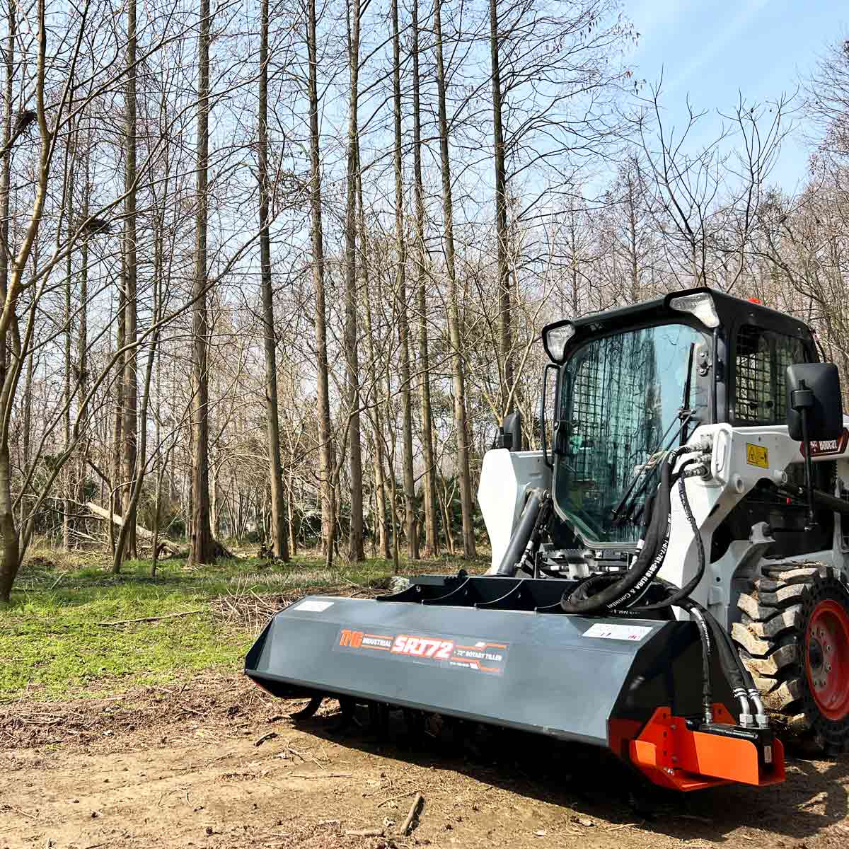1830 mm (72”) Skid Steer Rotary Tiller, Bi-Directional, 6” Tilling Depth, Universal Skid Mount, TMG-SRT72 - Image 6