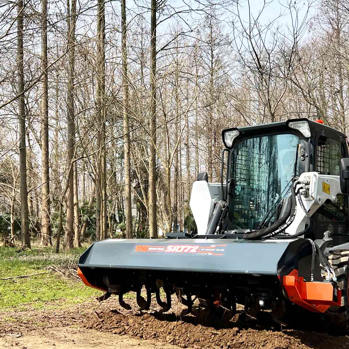 1830 mm (72”) Skid Steer Rotary Tiller, Bi-Directional, 6” Tilling Depth, Universal Skid Mount, TMG-SRT72 - Image 7