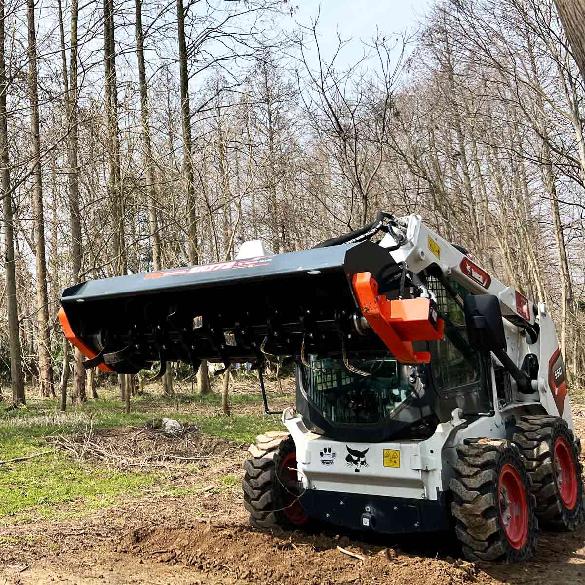 1830 mm (72”) Skid Steer Rotary Tiller, Bi-Directional, 6” Tilling Depth, Universal Skid Mount, TMG-SRT72 - Image 8