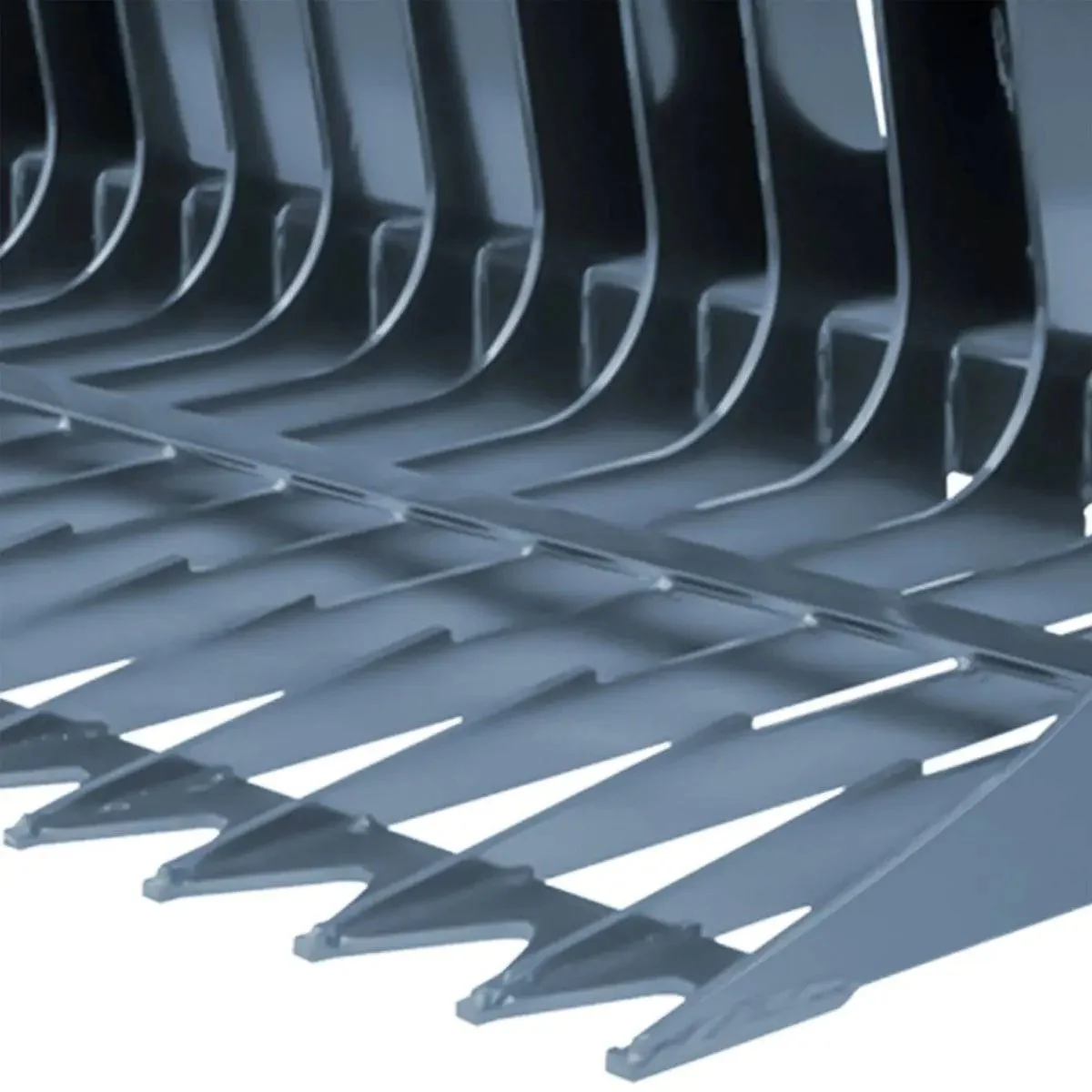 2.2 m Skid Steer Rock Skeleton Bucket Attachment, 100mm (4") Tine Spacing, Universal Mount, TMG-SB84 - Image 11