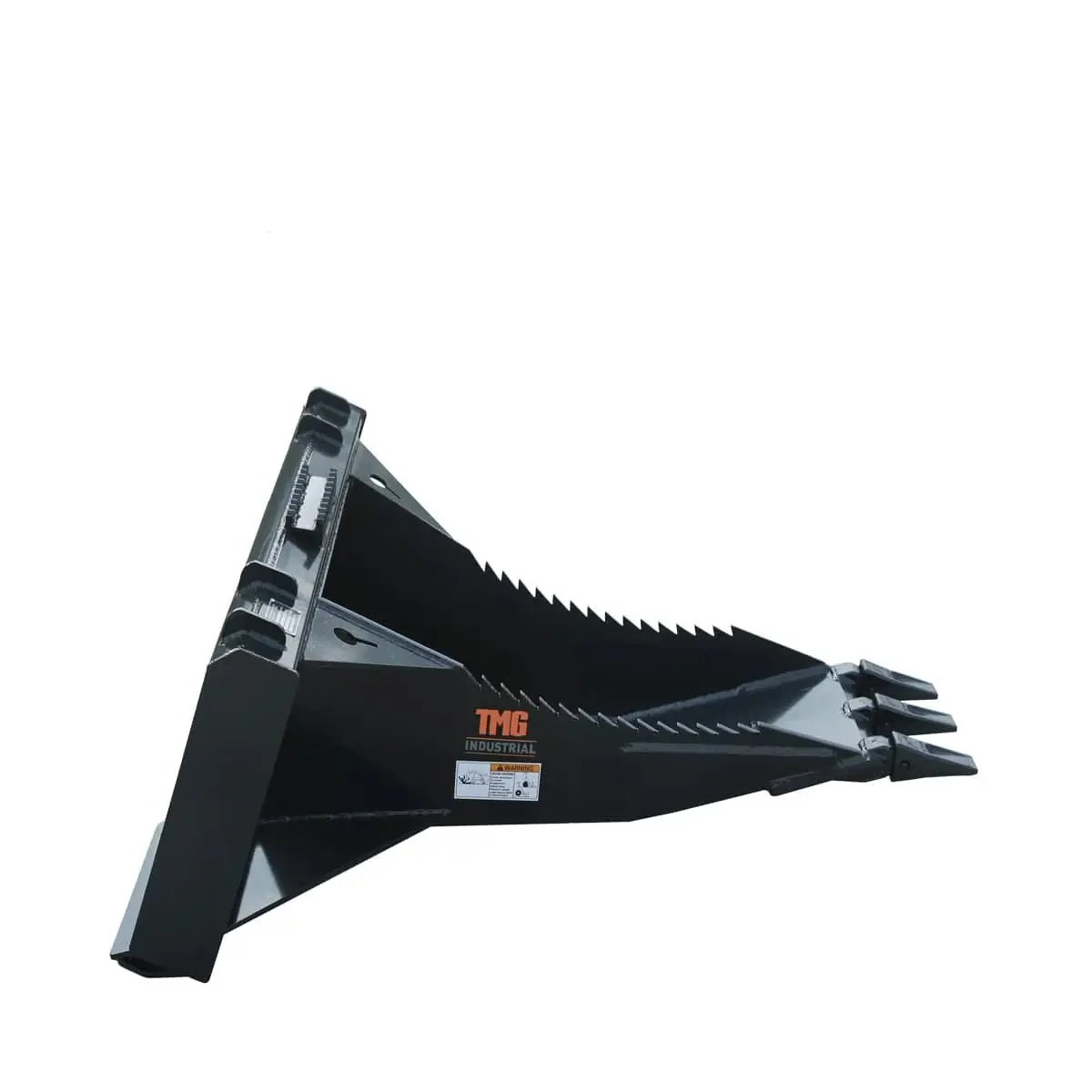 1270 mm (50") Skid Steer Stump Bucket Wrecker, Universal Quick Attach Mount, Bolt-On Teeth, TMG-SB50  - Image 4