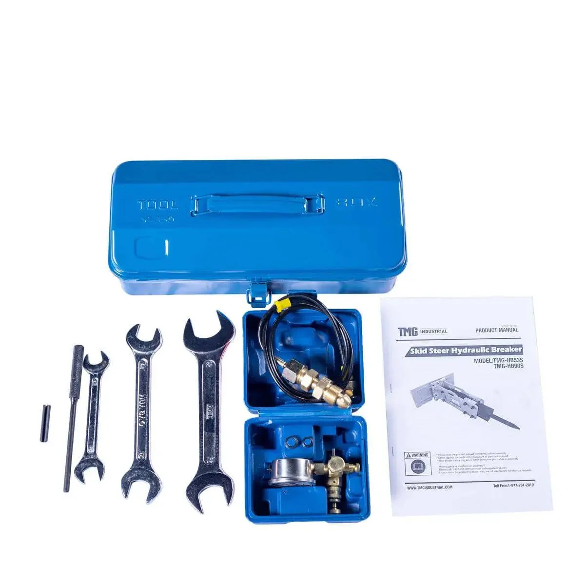 Hydraulic Breaker for 30-70 HP Skid Steer with Universal Mount, TMG-HB53S - Image 11
