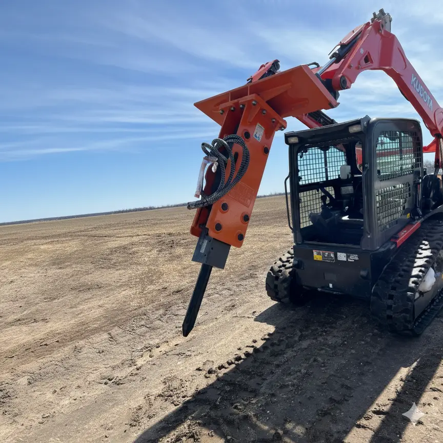 Hydraulic Breaker for 30-70 HP Skid Steer with Universal Mount, TMG-HB53S - Image 3