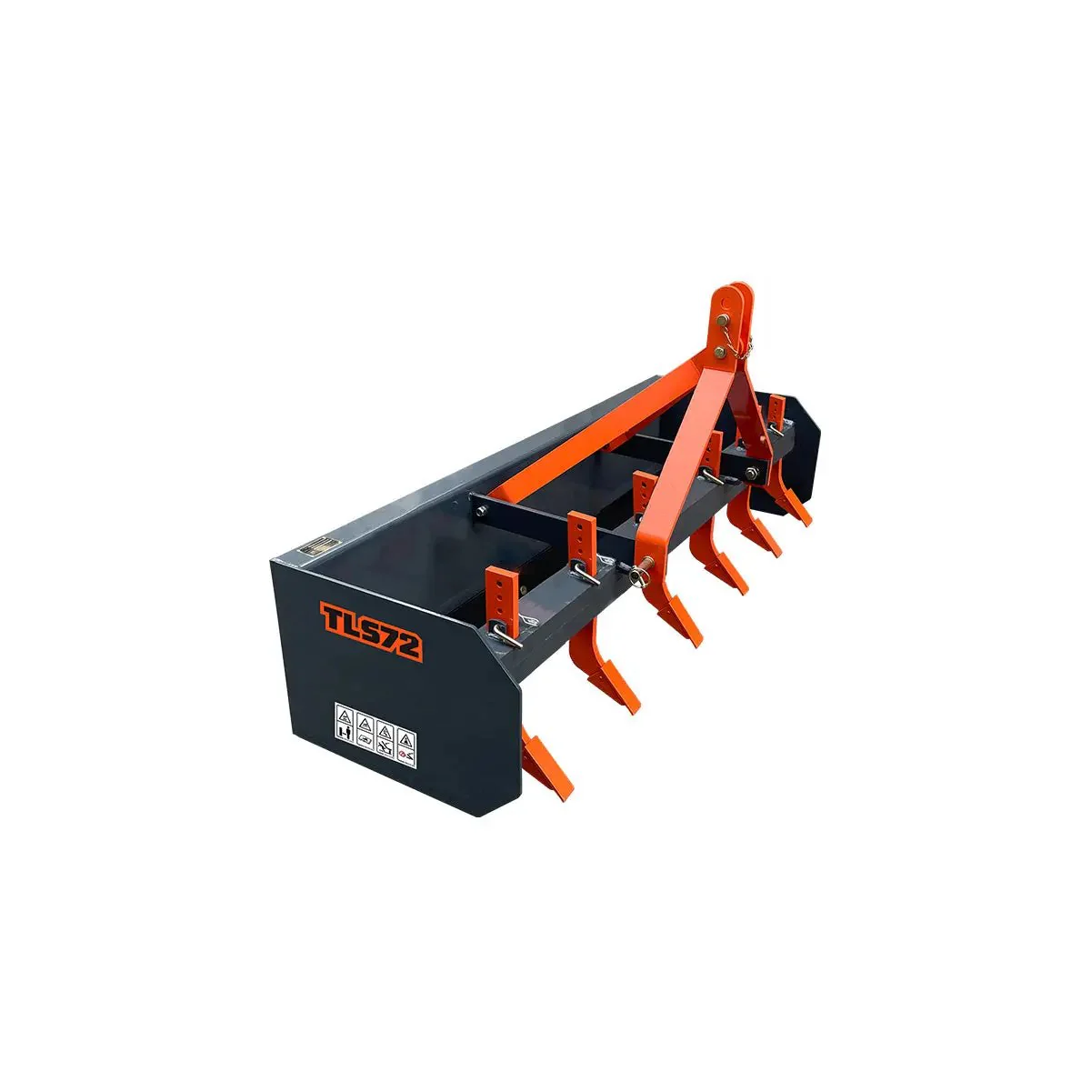 1800 mm (72″) Heavy-Duty Box Scraper Blade with Ripper Shanks, 20 - 50 HP Tractors TMG-TLS72