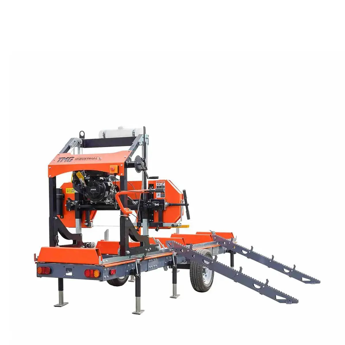 Log Loading Ramp Kit for Sawmill Trailer PSM27, Mast/Boom, 178 cm Ramp Length, 1724-lb Load Capacity, TMG-PSM27-Lramp - Image 4