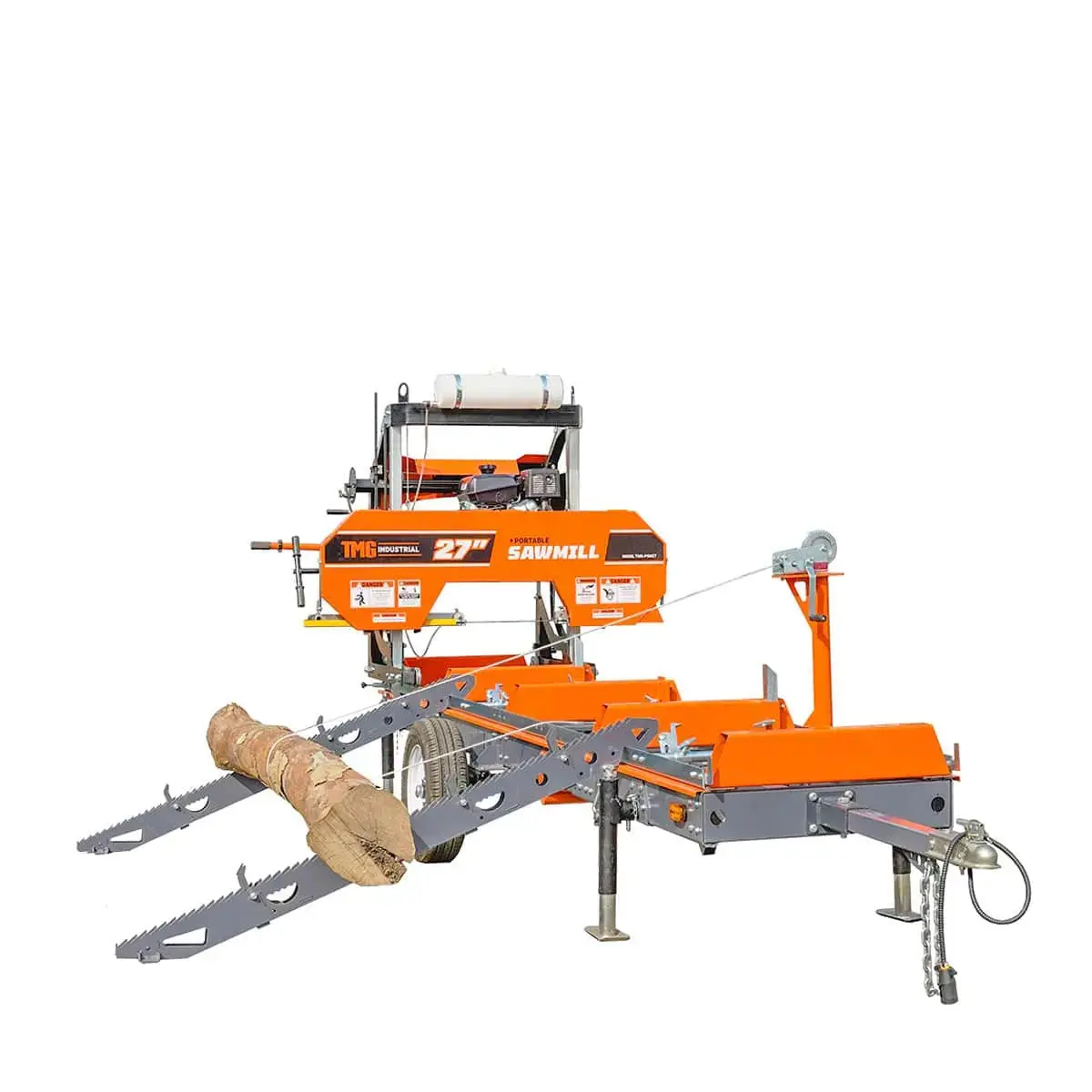 Log Loading Ramp Kit for Sawmill Trailer PSM27, Mast/Boom, 178 cm Ramp Length, 1724-lb Load Capacity, TMG-PSM27-Lramp - Image 9