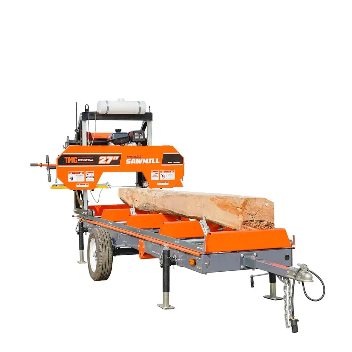 Primary Sub-Frame for Sawmill Trailer PSM27, 1996-kg Capacity, Leveling Jacks, Anti-Tipping Rail Guard, TMG-PSM27-Sframe - Image 2