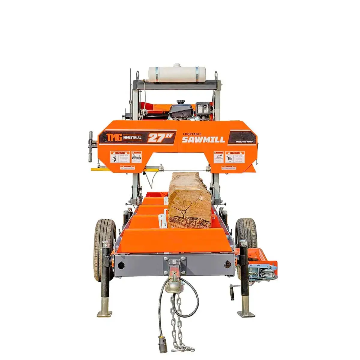 Primary Sub-Frame for Sawmill Trailer PSM27, 1996-kg Capacity, Leveling Jacks, Anti-Tipping Rail Guard, TMG-PSM27-Sframe - Image 3