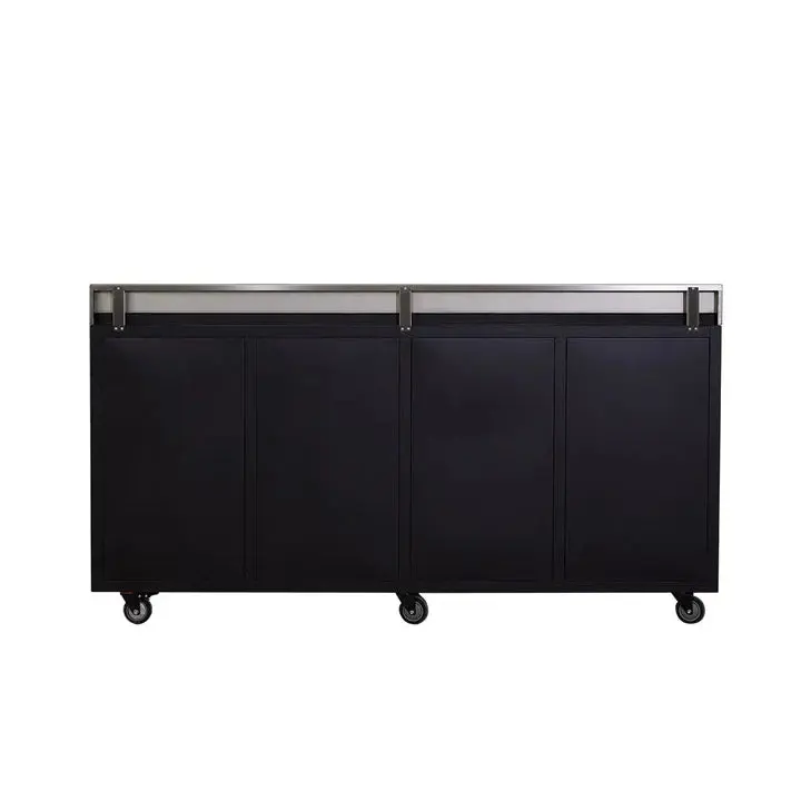 TMG Heavy Series™ 7-Ft 24-Drawer Workbench with Stainless Steel Top, Ball Bearing Double Slides & Casters, TMG-WB724 - Image 5
