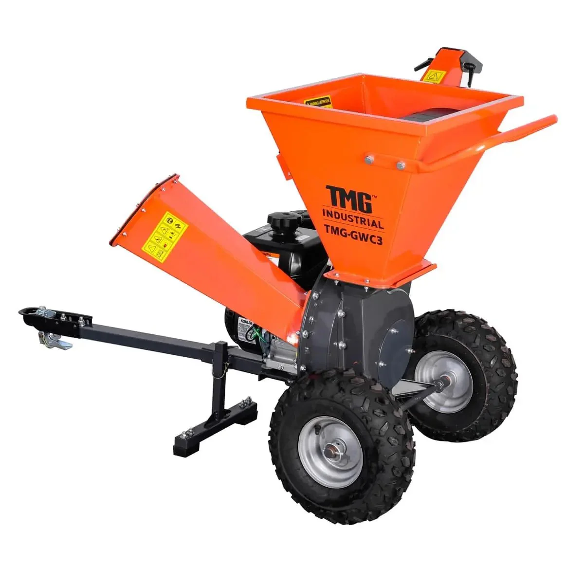 75 mm (3") Wood Chipper Shredder Vacuum, 7HP Kohler Engine, 48 mm (1-7/8”) Tow-Behind, TMG-GWC3 - Image 6