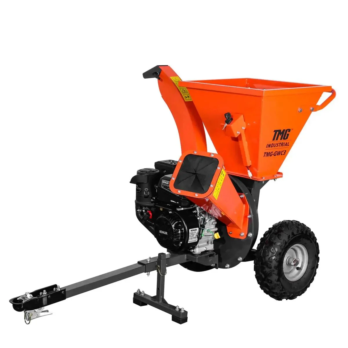 75 mm (3") Wood Chipper Shredder Vacuum, 7HP Kohler Engine, 48 mm (1-7/8”) Tow-Behind, TMG-GWC3 - Image 8