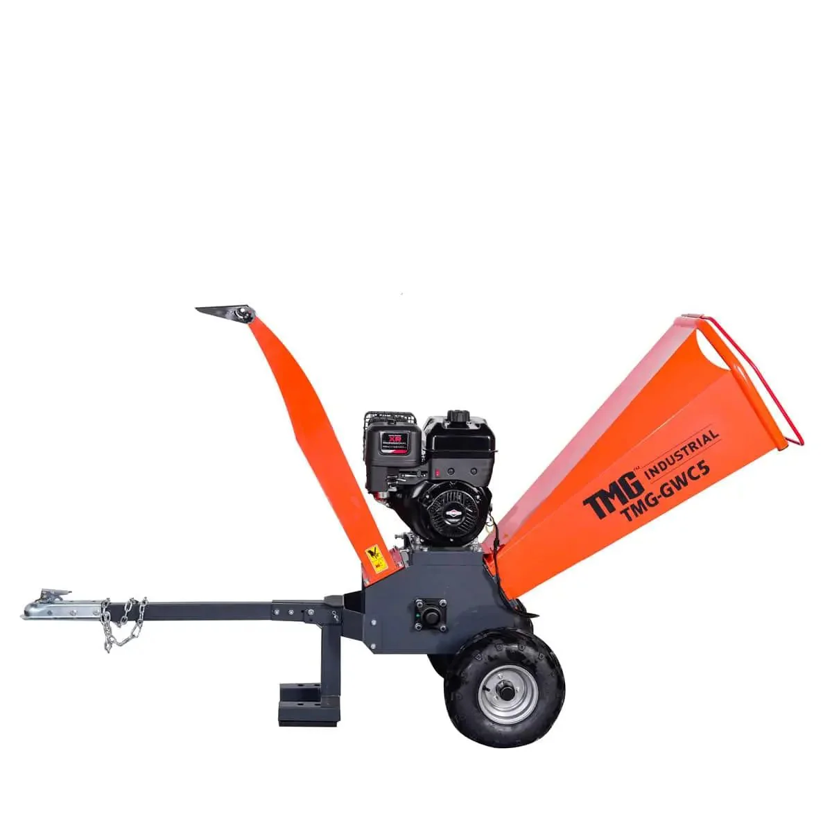 120 mm (4-3/4”) Wood Chipper with 13.5 HP Briggs & Stratton Gas Engine, 2” Hitch Tow-Behind, TMG-GWC5 - Image 6