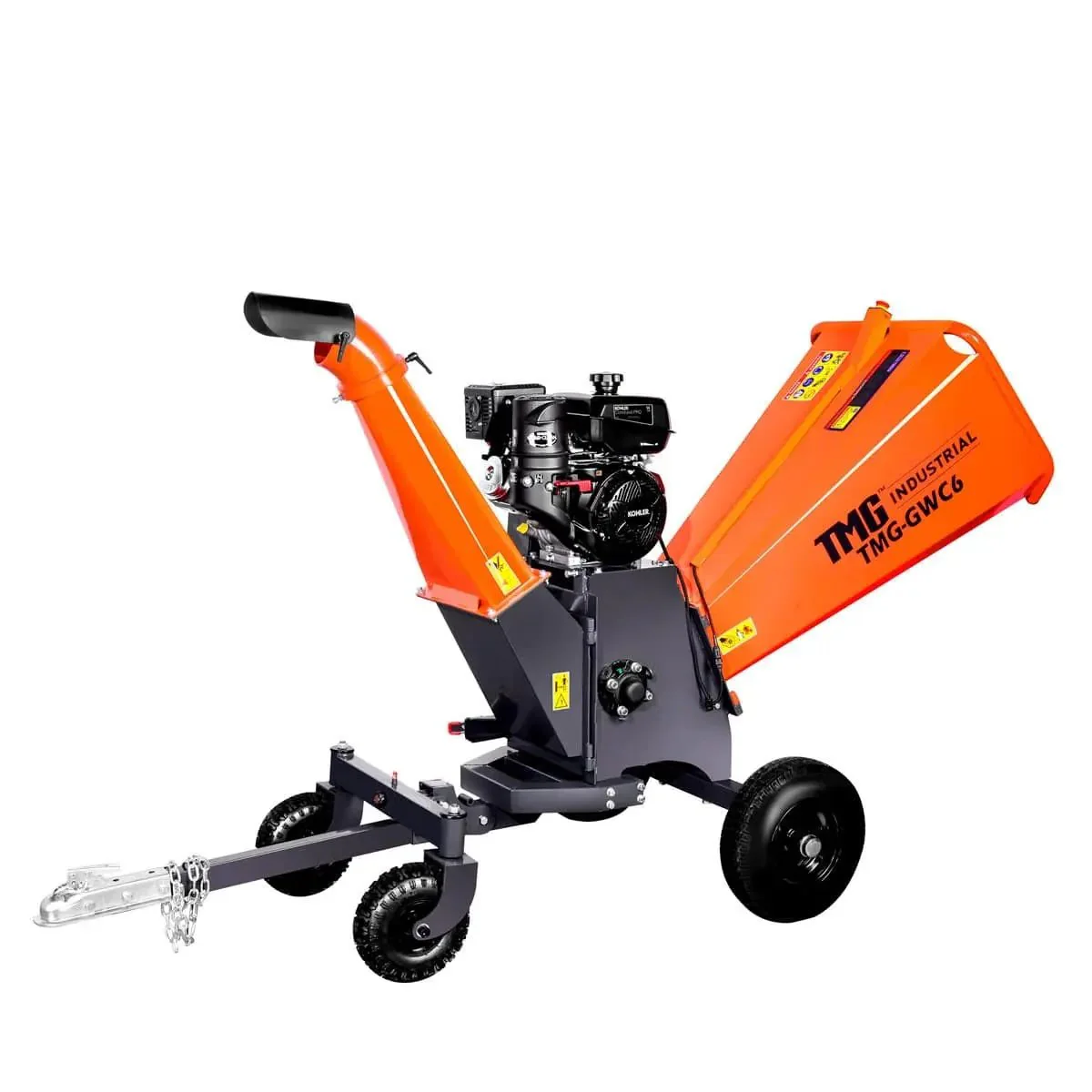 TMG Heavy Series™ 150 mm (6") Wood Chipper with 14 HP Kohler Gas Engine, 50 mm (2") Hitch Tow-Behind, TMG-GWC6 - Image 5