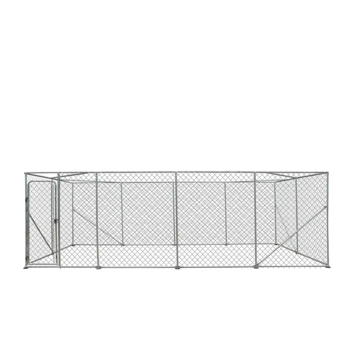 3 x 6 m Outdoor Dog Kennel Playpen with Locking Gate, 1.85 m Chain-link Fence, TMG-DCP1020 - Image 7