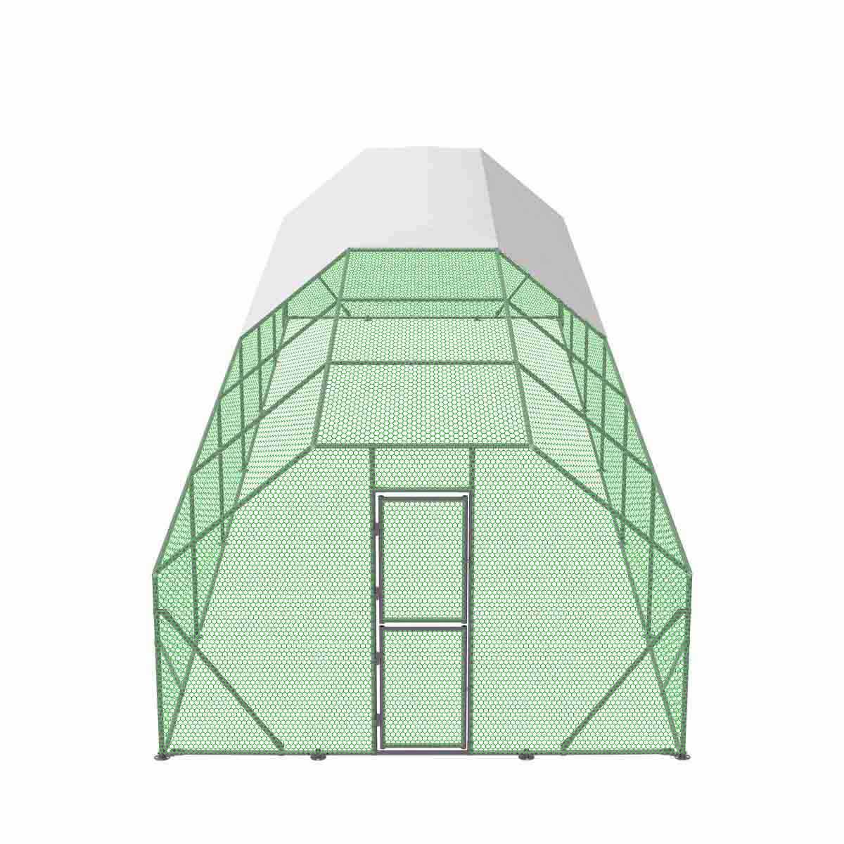 3 x 12 m Chicken Coop Run Shelter with Lockable Gate, 2 m High, 36 m², TMG-CRS1040 - Image 12