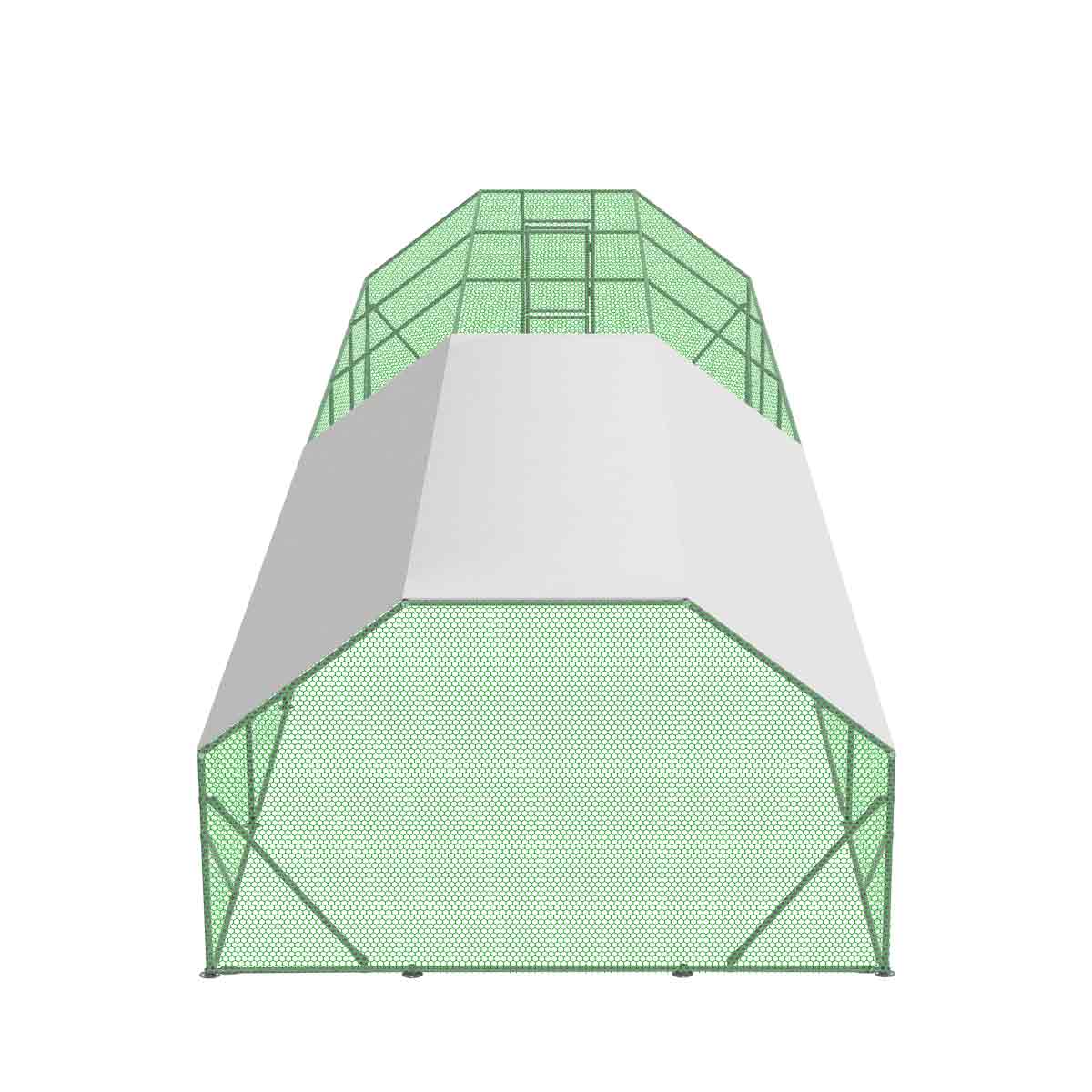 3 x 12 m Chicken Coop Run Shelter with Lockable Gate, 2 m High, 36 m², TMG-CRS1040 - Image 13