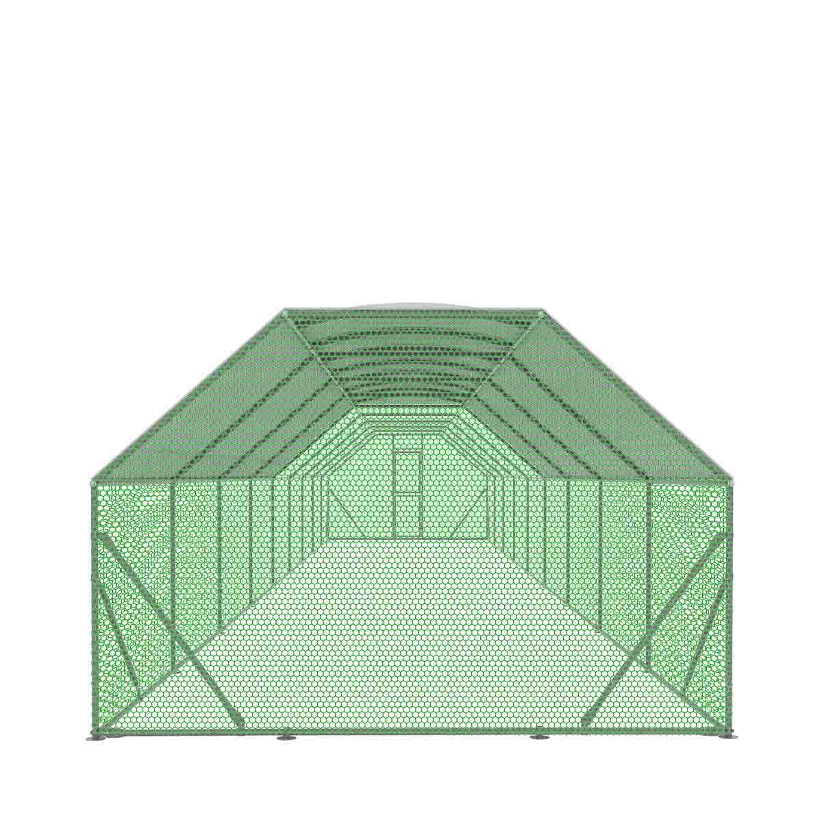 3 x 18 m Chicken Coop Run Shelter with Lockable Gate, 2 m High, 54 m², TMG-CRS1060 - Image 5