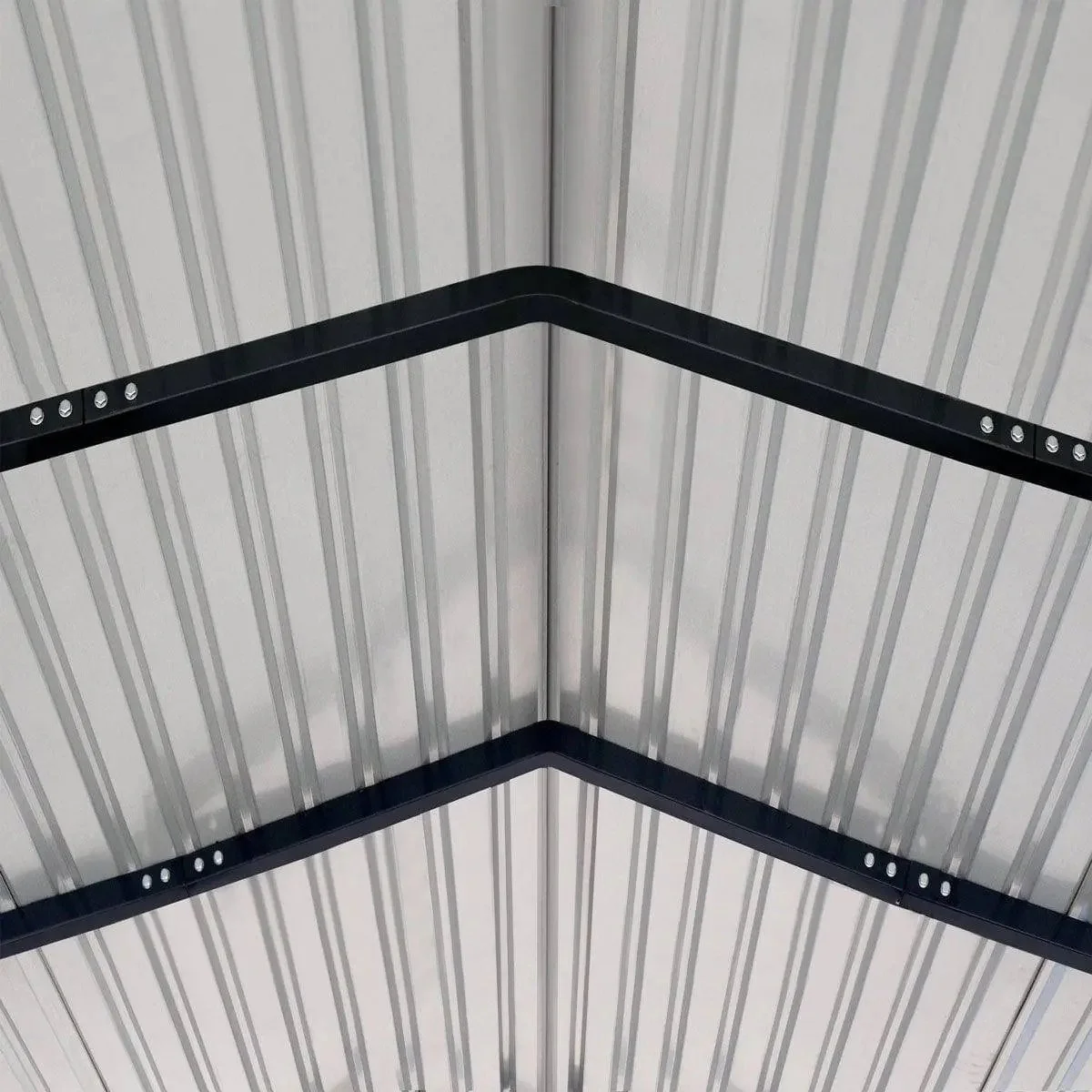 3.6 × 6 m Metal Shed Carport with 2.4 m Enclosed Sidewalls, 2.9 m Peak Height, TMG-MSC1220F - Image 11