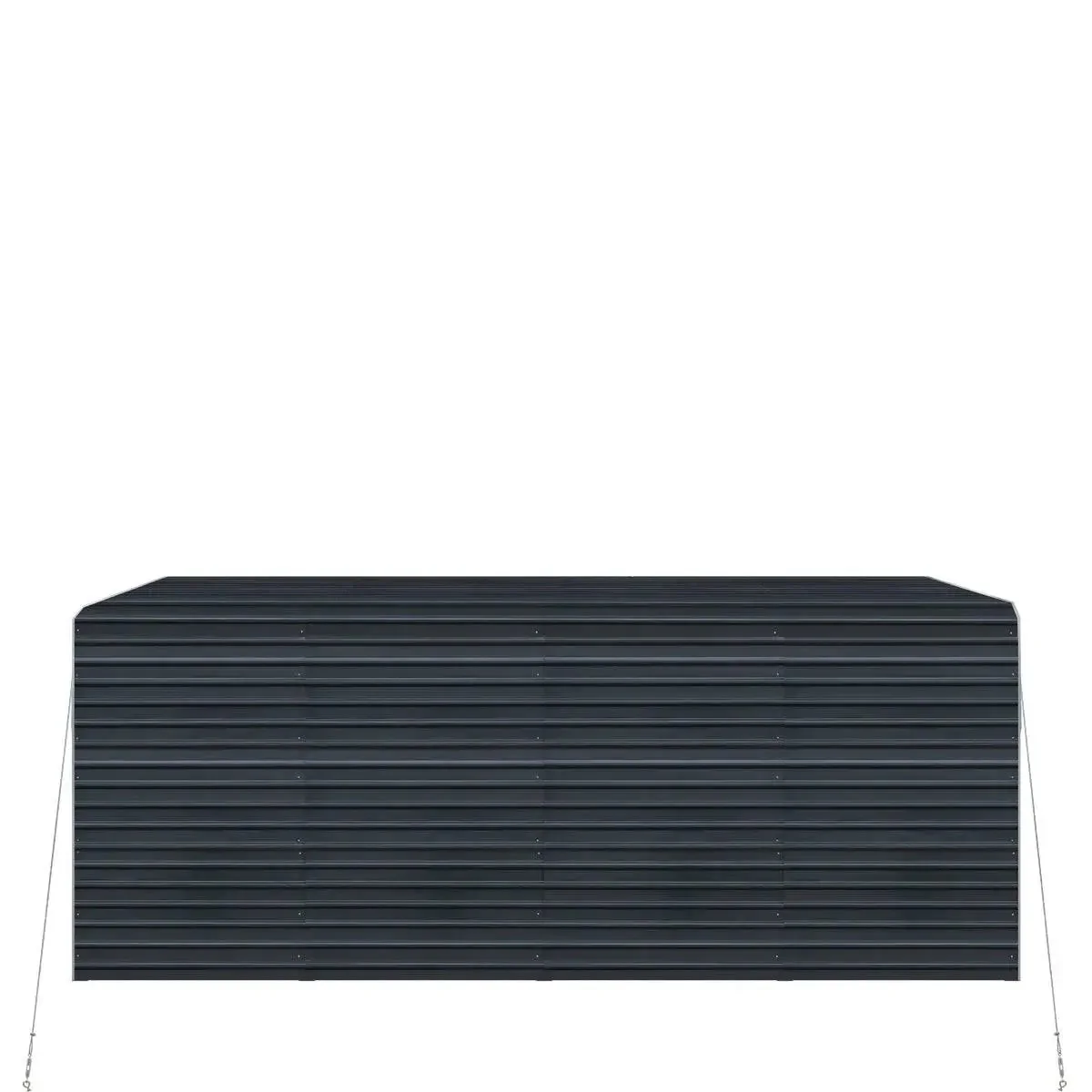 3.6 × 6 m Metal Shed Carport with 2.4 m Enclosed Sidewalls, 2.9 m Peak Height, TMG-MSC1220F - Image 9