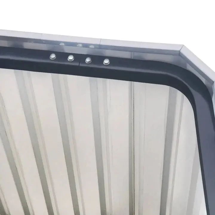 3.6 x 6 m Metal Shed Carport with 2.4 m Open Sidewalls, 2.9 m Peak Height, TMG-MSC1220 - Image 12