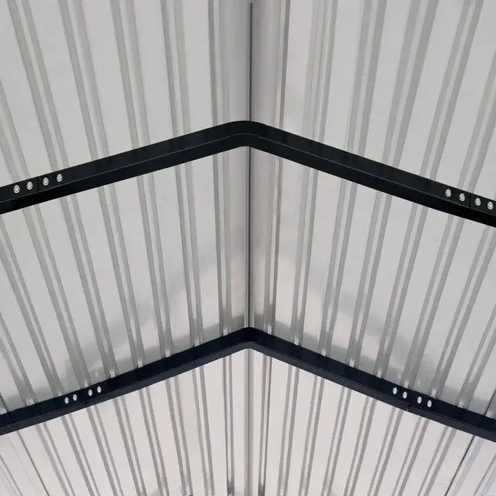 3.6 x 6 m Metal Shed Carport with 2.4 m Open Sidewalls, 2.9 m Peak Height, TMG-MSC1220 - Image 13