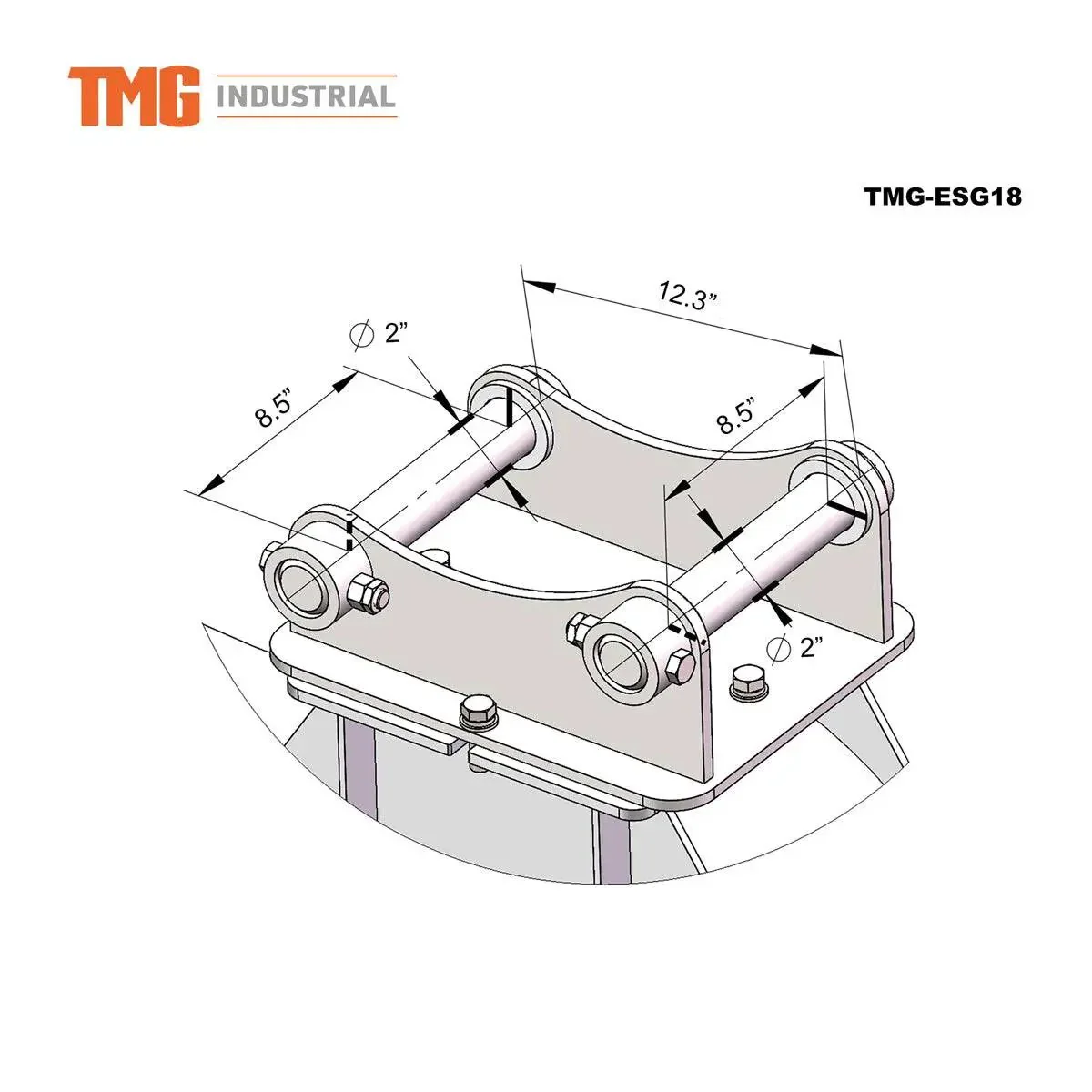 470 mm (18″) Excavator Stump Grinder Attachment, 3 - 7 ton Excavators and Backhoes, TMG‑ESG18 - Image 5