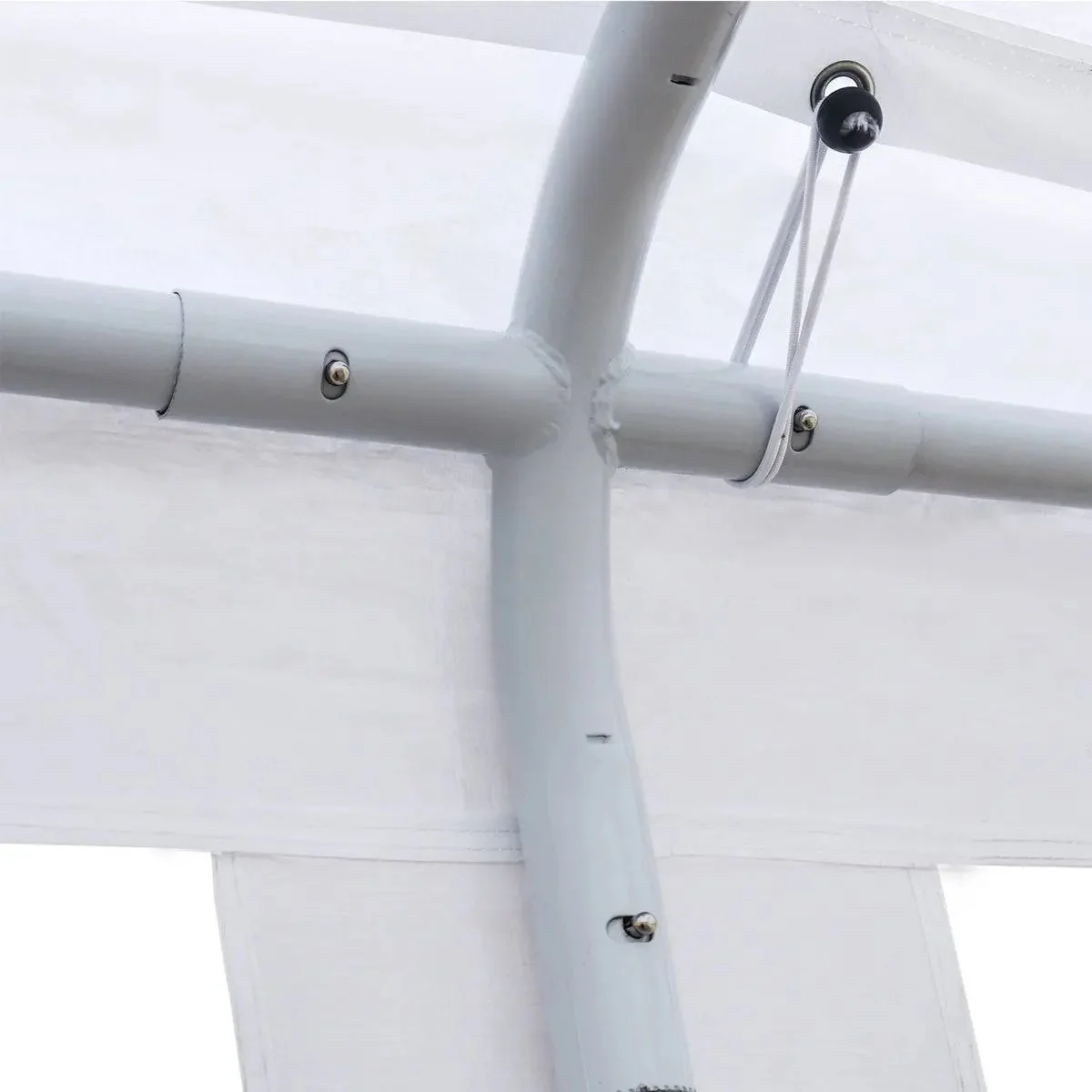 6 x 6 m Heavy-Duty Outdoor Party Tent with PE Tarpaulin Fabric, 2.0m Overhead Height, TMG-PT2020A - Image 14
