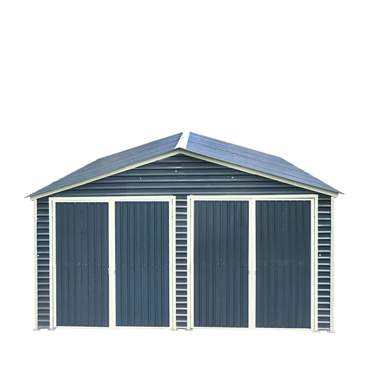6 x 6 m Metal Garage Shed with Double Front & Side Doors, 4 m Peak Height, TMG-MS2020 - Image 10
