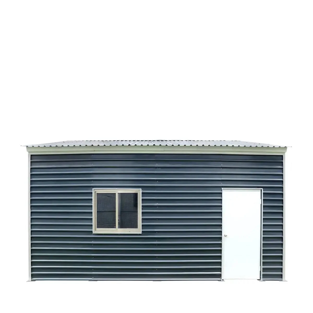 6 x 6 m Metal Garage Shed with Double Front & Side Doors, 4 m Peak Height, TMG-MS2020 - Image 9