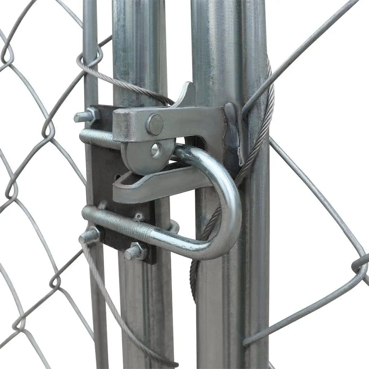 6 x 6 m Outdoor Dog Kennel Playpen with Locking Gate, 1.85 m Chain-link Fence, TMG-DCP2020 - Image 10
