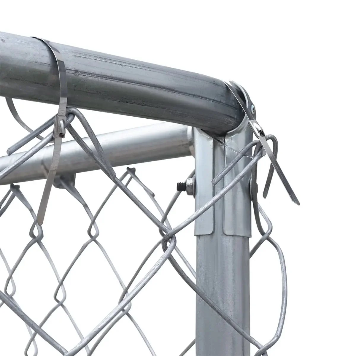 6 x 6 m Outdoor Dog Kennel Playpen with Locking Gate, 1.85 m Chain-link Fence, TMG-DCP2020 - Image 11