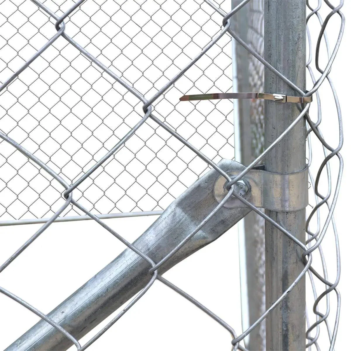 6 x 6 m Outdoor Dog Kennel Playpen with Locking Gate, 1.85 m Chain-link Fence, TMG-DCP2020 - Image 8