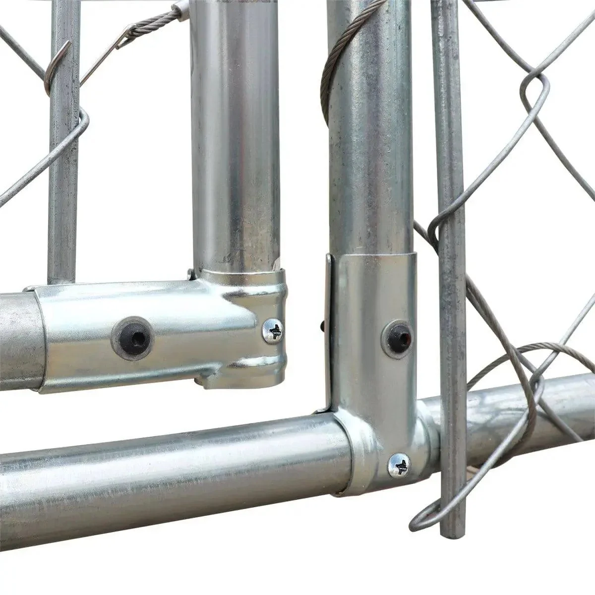 6 x 6 m Outdoor Dog Kennel Playpen with Locking Gate, 1.85 m Chain-link Fence, TMG-DCP2020 - Image 9