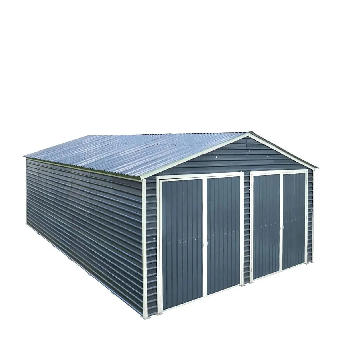 6 x 9 m Metal Garage Shed with Double Front & Side Doors, 4 m Peak Height, TMG-MS2030 - Image 14