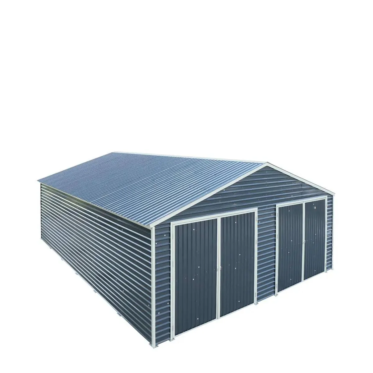 8 x 9 m Metal Garage Shed with Double Front & Side Doors, 4.3 m Peak Height, TMG-MS2630 - Image 11