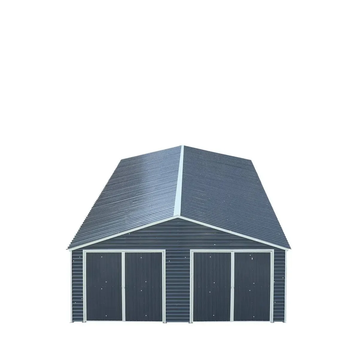 8 x 12 m Metal Garage Shed with Double Front & Side Doors, 4.3 m Peak Height, TMG-MS2640 - Image 12