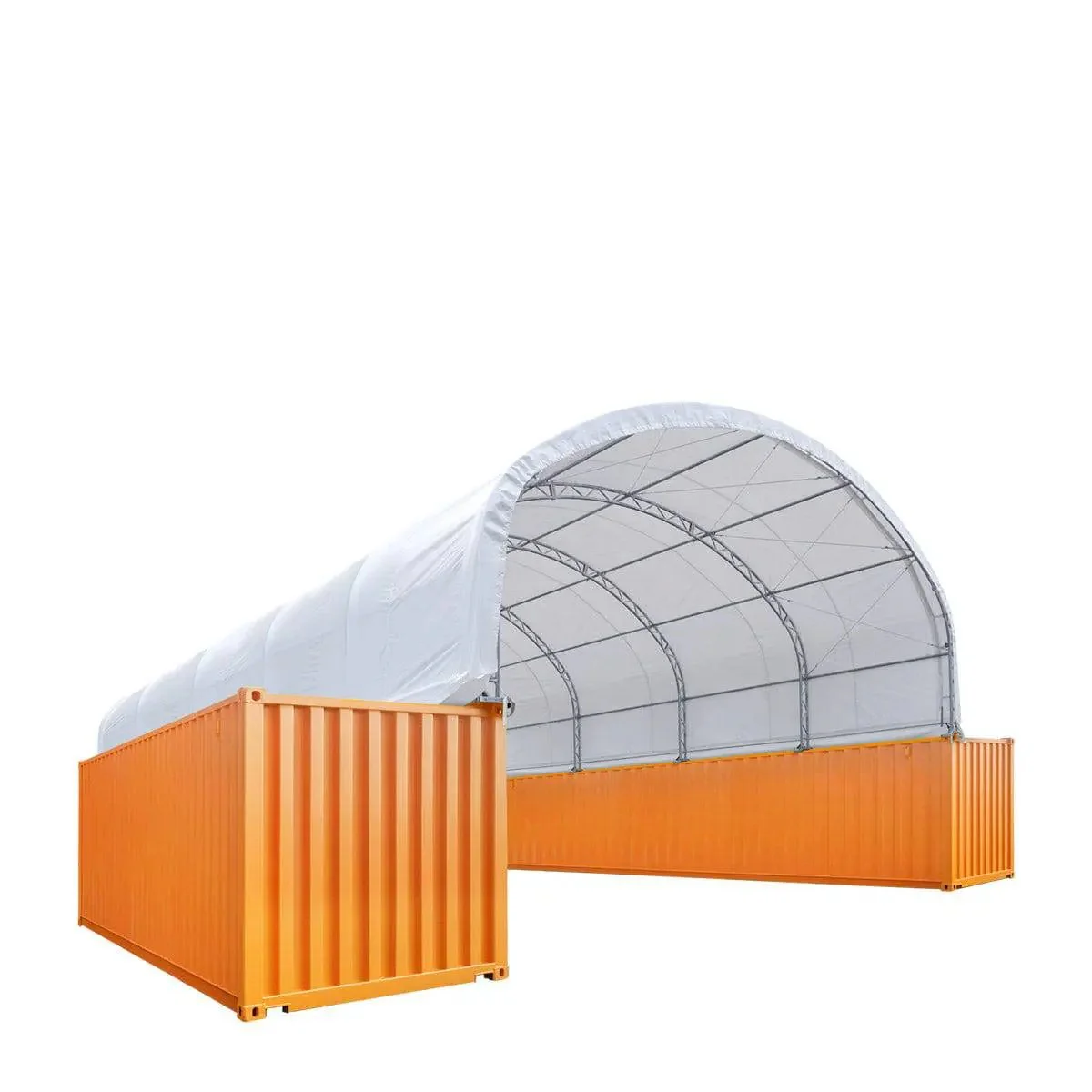 9 x 12m Double Truss Storage Shelter for 40 ft Container, 580 gsm PVC Fabric Cover, TMG-DT3040C - Image 3