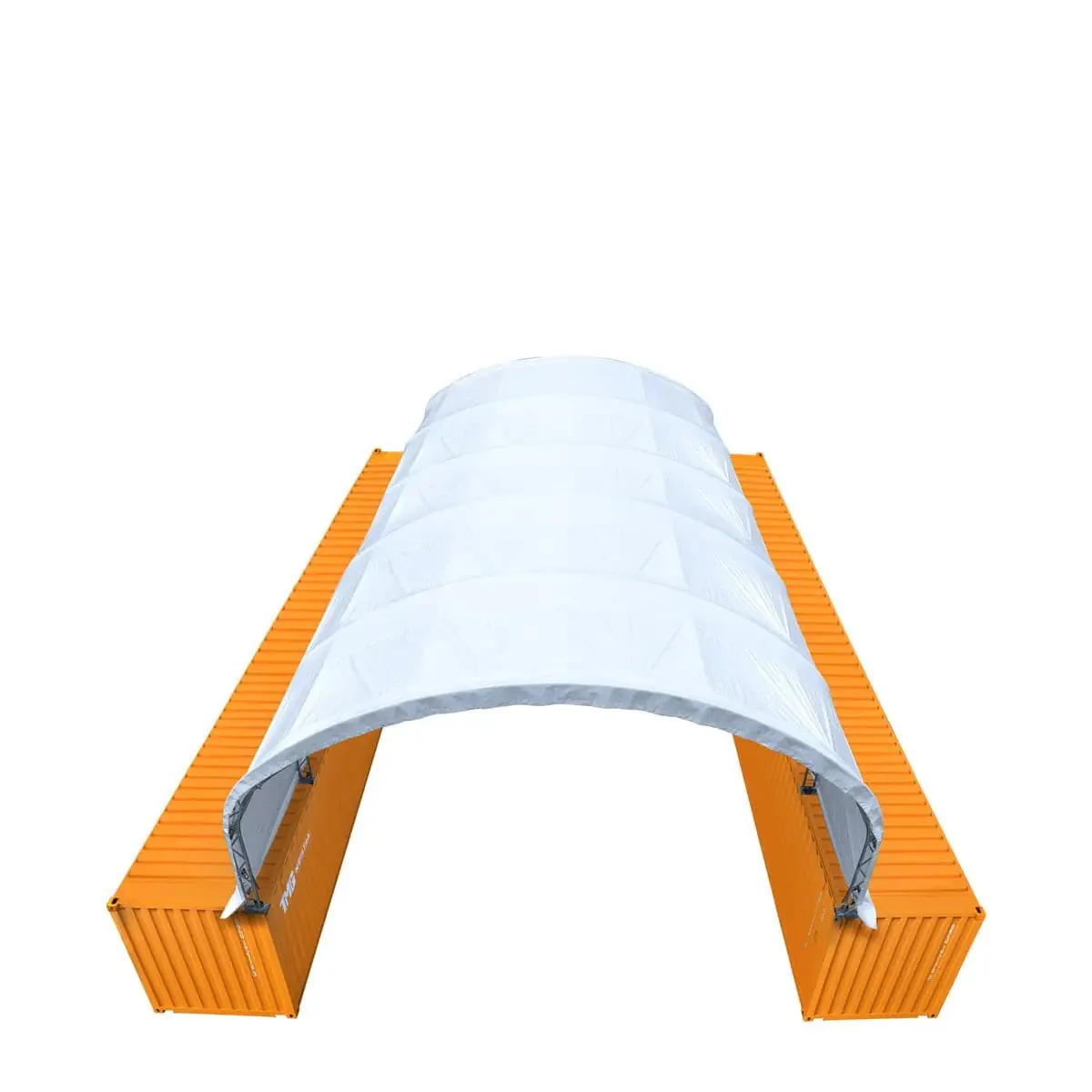 9 x 12m Double Truss Storage Shelter for 40 ft Container, 580 gsm PVC Fabric Cover, TMG-DT3040C - Image 6