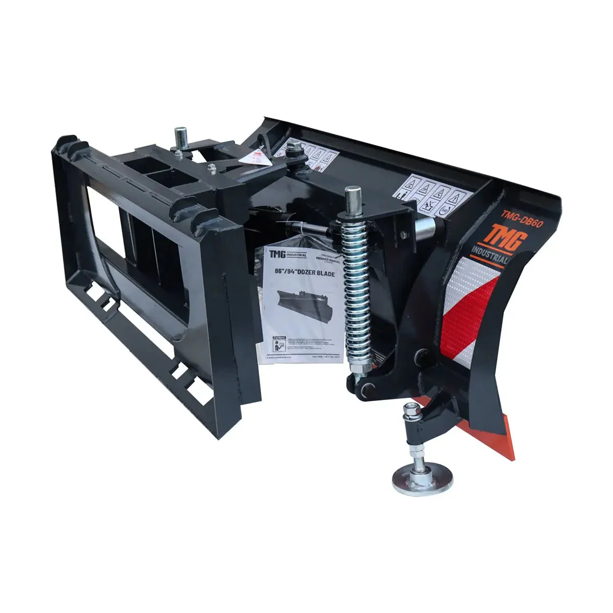 1.5 m Skid Steer Dozer Blade / Material Pusher, Bolt-On Cutting Edge, 30° Left/Right, TMG-DB60 - Image 6