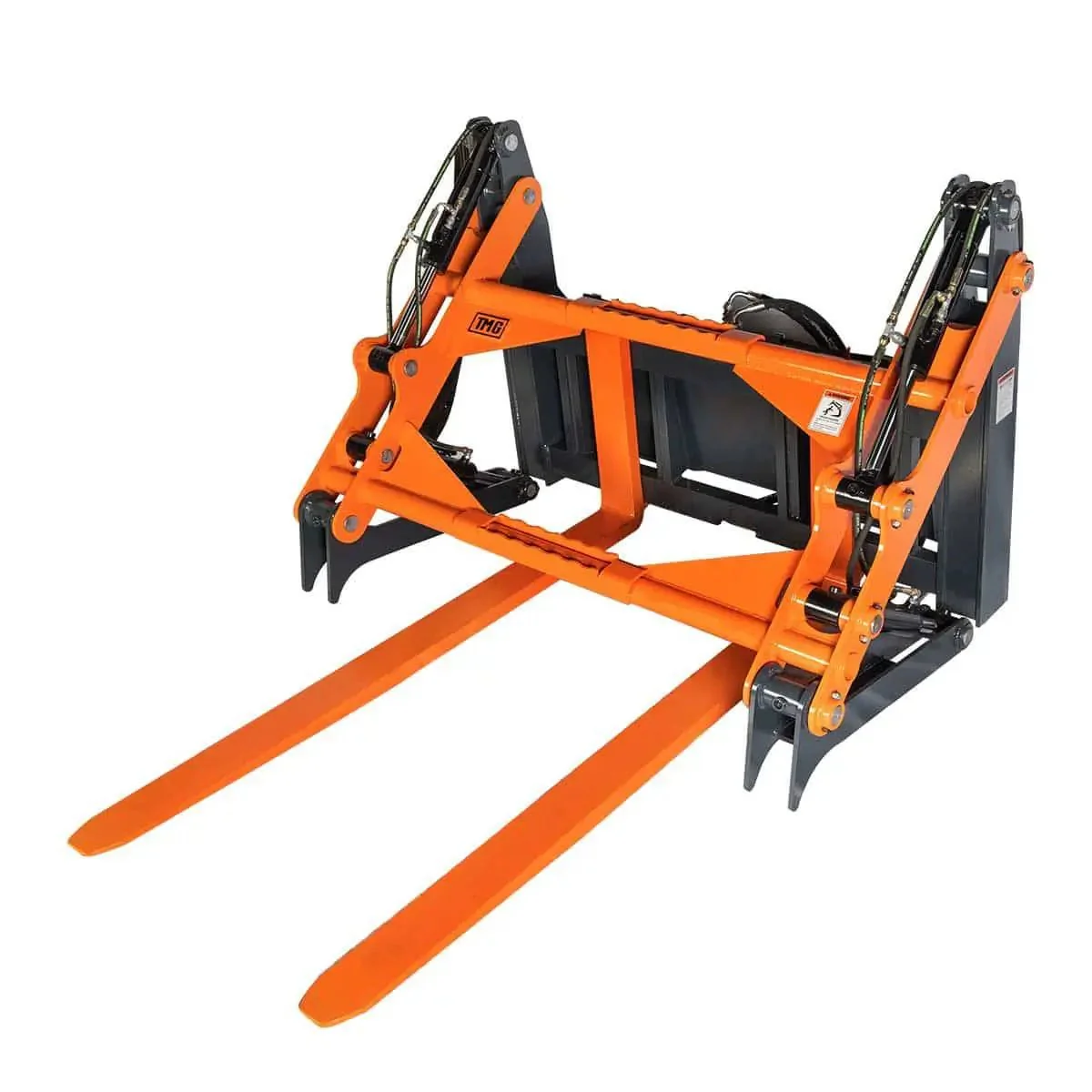 1.5 m Skid Steer Pallet Fork Pipe Grapple, 4 Hydraulic Cylinders, 2800 kg Capacity, TMG-SPG60 - Image 5