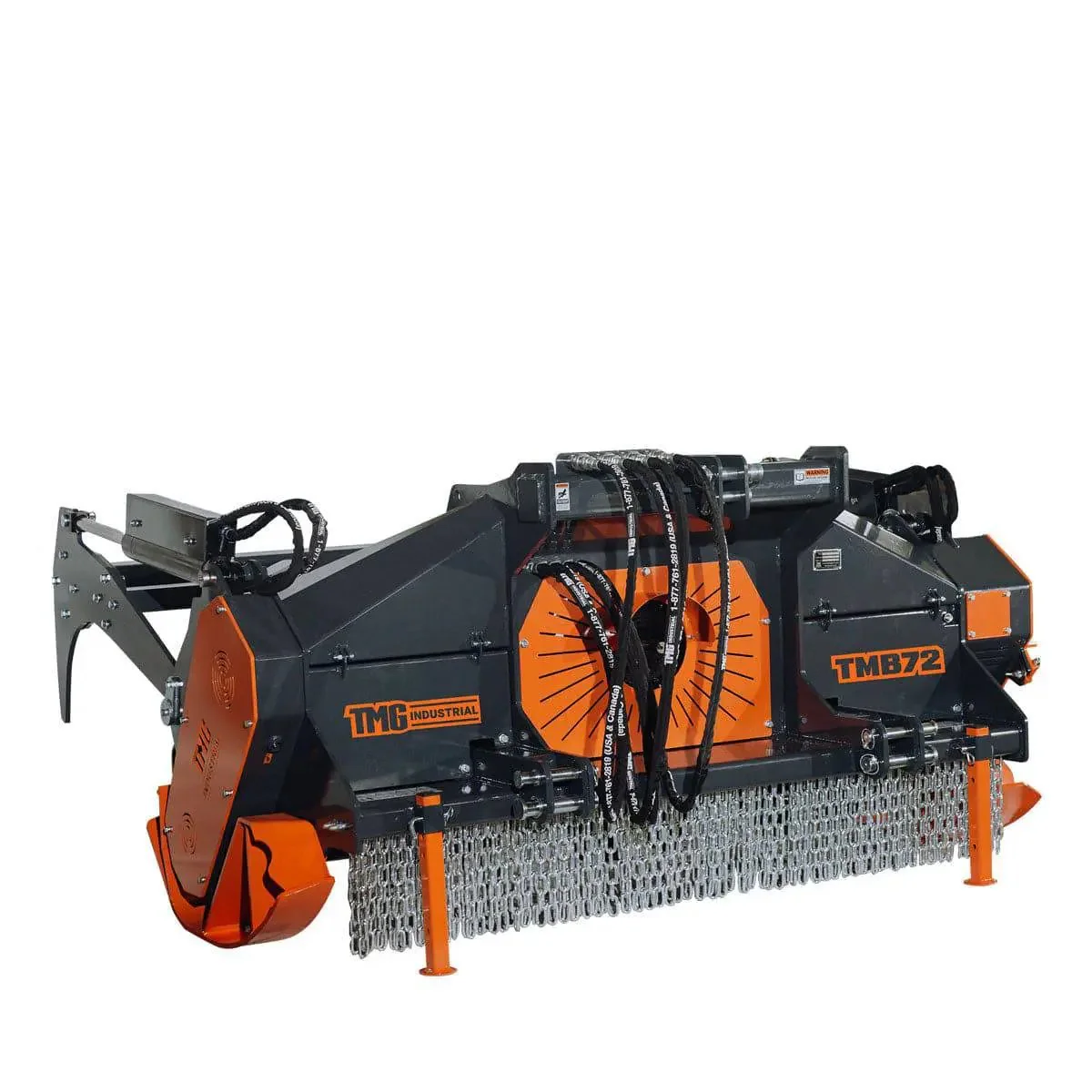 1780 mm (70") Forestry Brush Mulcher, 30 WIDIA Cutting Teeth, For 70 - 110 HP Tractors, TMG-TMB72 - Image 6