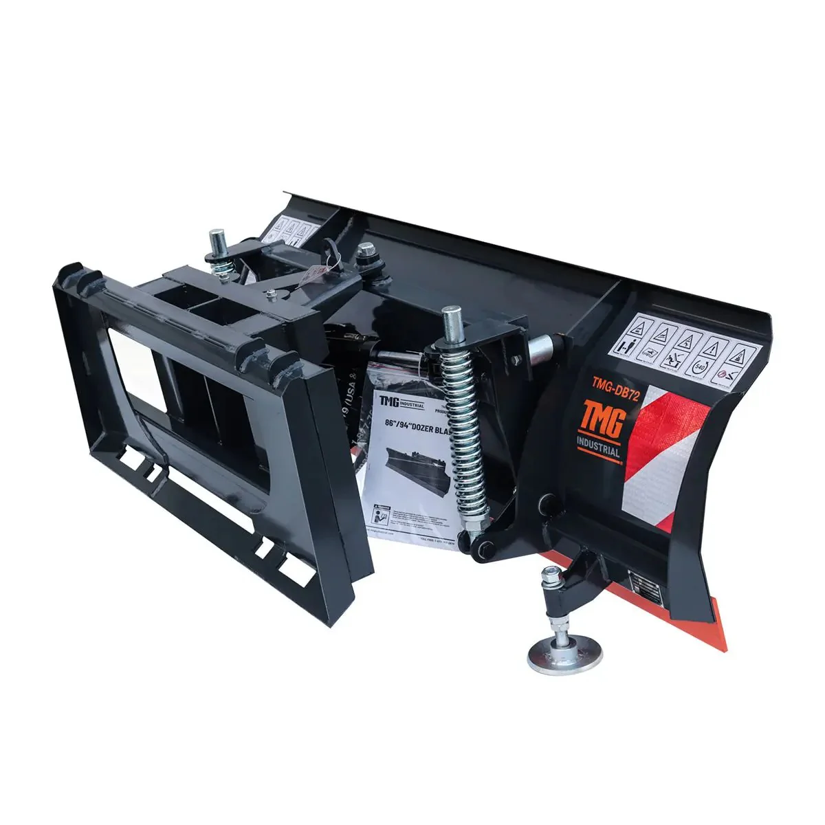 1.8 m Skid Steer Dozer Blade / Material Pusher, Bolt-On Cutting Edge, 30° Left/Right, TMG-DB72 - Image 4
