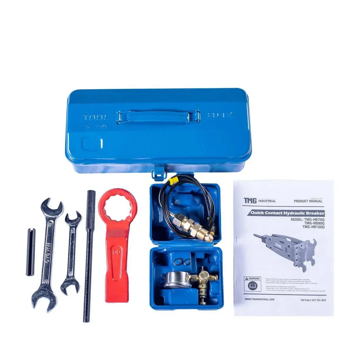 Hydraulic Breaker for 6–9 Ton Excavators, Quick-Change Lugging, TMG-HB90Q - Image 8
