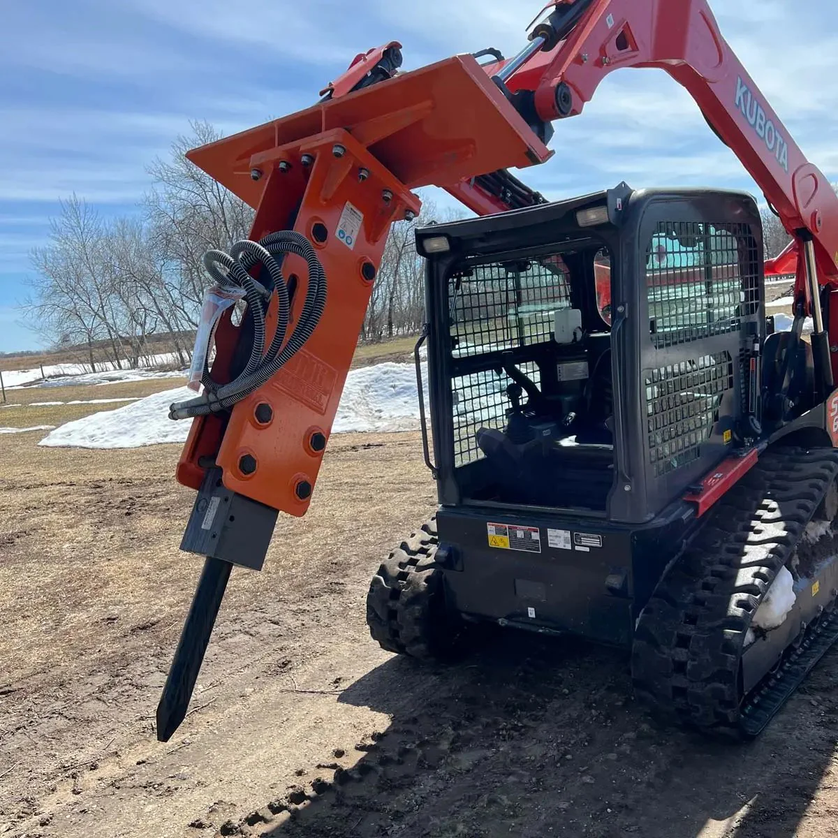 Hydraulic Breaker for 45–100 HP Skid Steers, Universal Mount, TMG-HB90S - Image 3