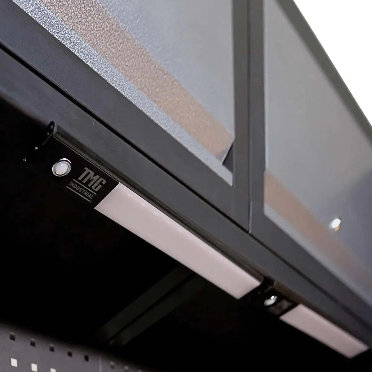 2.4m Steel Garage Cabinet with Workbench, Pegboard and LED Lighting, TMG-WBM08 - Image 11