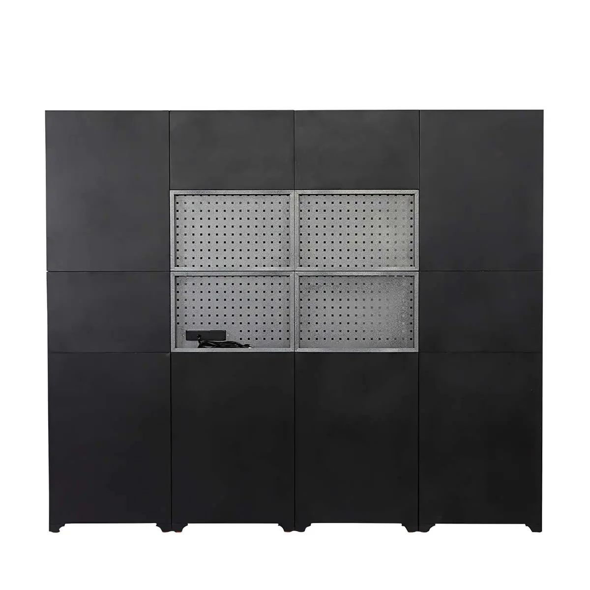 2.4m Steel Garage Cabinet with Workbench, Pegboard and LED Lighting, TMG-WBM08 - Image 4
