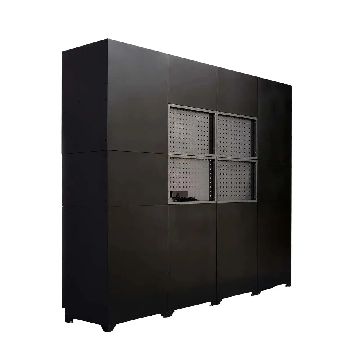 2.4m Steel Garage Cabinet with Workbench, Pegboard and LED Lighting, TMG-WBM08 - Image 5