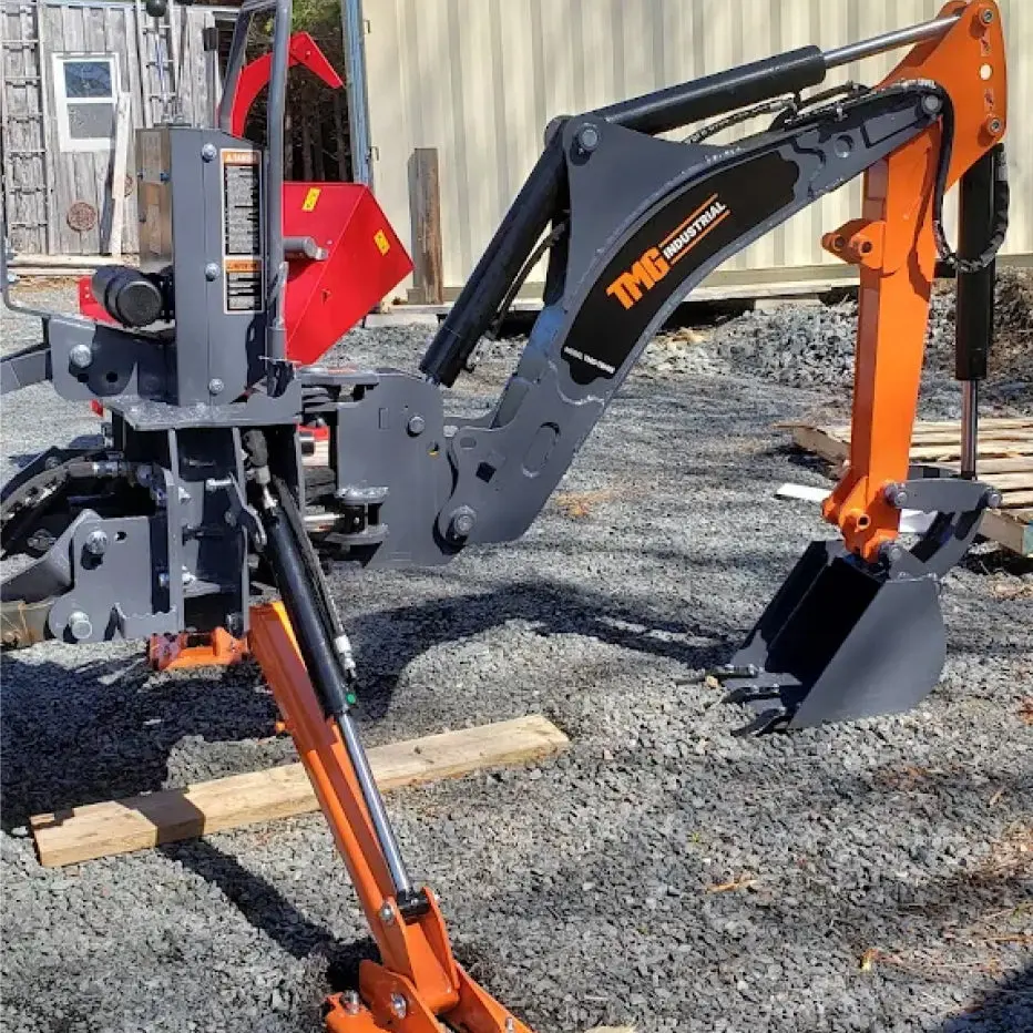 2380 mm (8’) Tractor Swing Backhoe Attachment, 180° Boom and Bucket Rotation TMG-TBH88 - Image 3